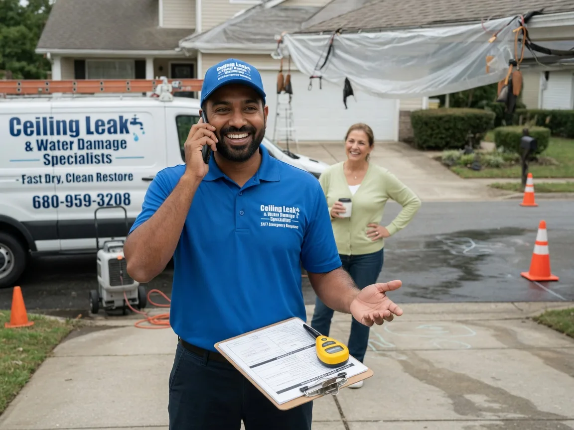 Ceiling Leak Cleanup Cabin John, MD FAQs